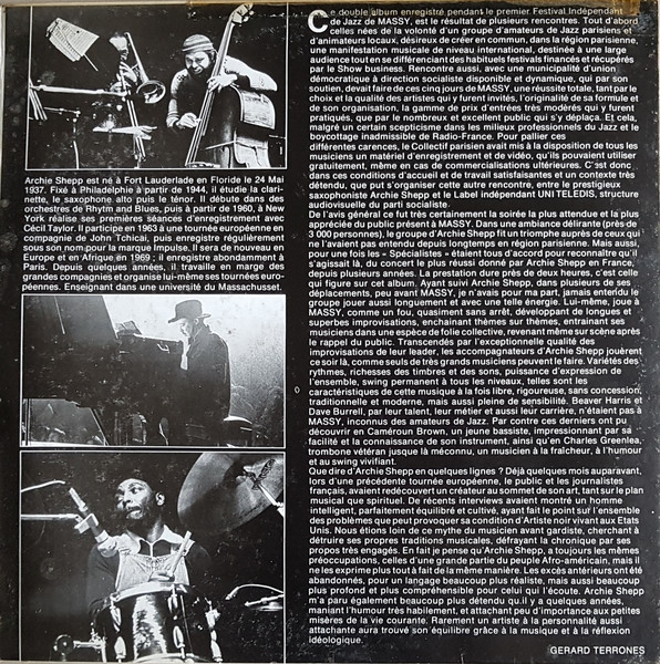 Archie Shepp - À Massy - U-Jaama "Unité" | Uniteledis (UNI 22 975) - 3 Archie Shepp - À Massy - U-Jaama "Unité" | Uniteledis (UNI 22 975) - 3