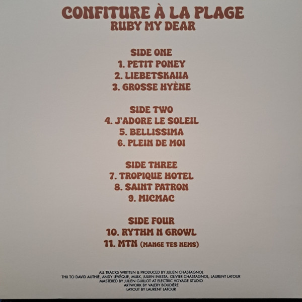 Ruby My Dear - Confiture À La Plage | PRSPCT Recordings (Prspct336) - 2