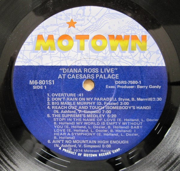 Diana Ross - Diana Ross Live At Caesars Palace | Motown (M6-801S1) - 3