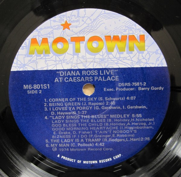 Diana Ross - Diana Ross Live At Caesars Palace | Motown (M6-801S1) - 4