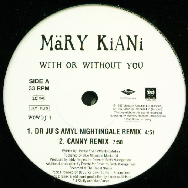 Mary Kiani - With Or Without You | Mercury (WOWDJ 1) - main Mary Kiani - With Or Without You | Mercury (WOWDJ 1) - main