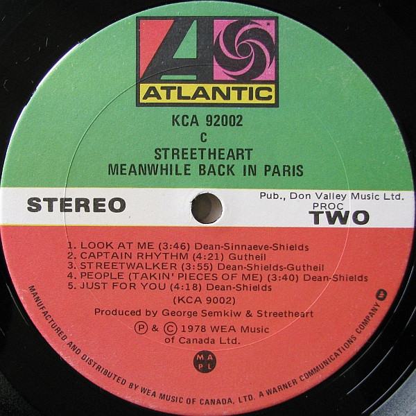 Streetheart - Meanwhile Back In Paris... | Atlantic (KCA 92002) - 4 Streetheart - Meanwhile Back In Paris... | Atlantic (KCA 92002) - 4