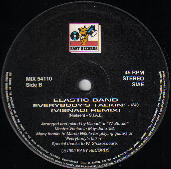 Elastic Band - Everybody's Talkin' | Baby Records (MIX 54110) - 3