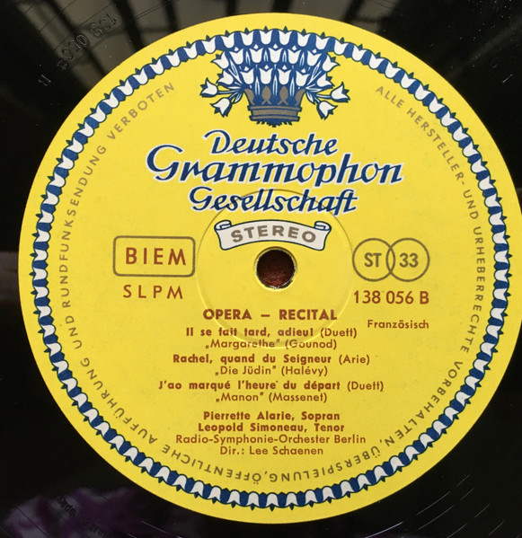Pierrette Alarie , Leopold Simoneau , Radio-Symphonie-Orchester Berlin , Lee Schaenen - Opernarien Und Duette (Opera Recital) | Deutsche Grammophon (SLPM 138 056) - 4 Pierrette Alarie , Leopold Simoneau , Radio-Symphonie-Orchester Berlin , Lee Schaenen - Opernarien Und Duette (Opera Recital) | Deutsche Grammophon (SLPM 138 056) - 4