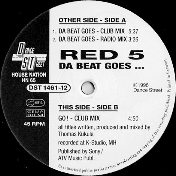 Red 5 - Da Beat Goes ... | House Nation (HN 065) - 2 Red 5 - Da Beat Goes ... | House Nation (HN 065) - 2