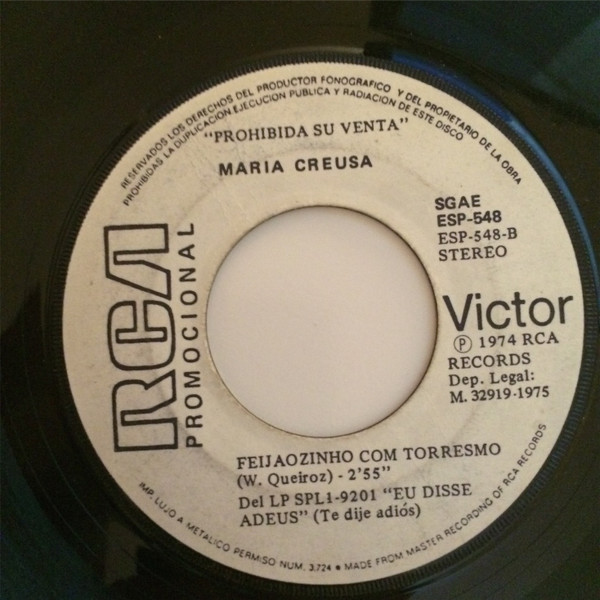 Martinho Da Vila / Maria Creuza - Canta, Canta, Minha Gente / Feijaozinho Com Torresmo | RCA Victor (ESP-548) - 2