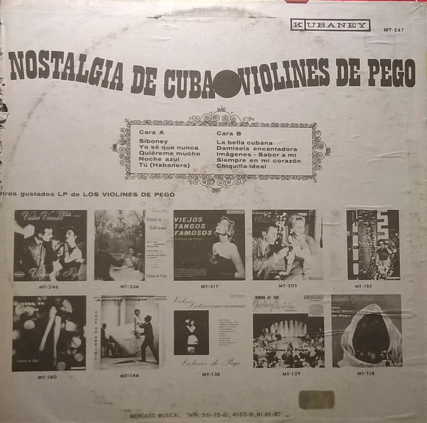 Orquesta Violines De Pego - Nostalgia De Cuba | Regio (LP-247) - 2