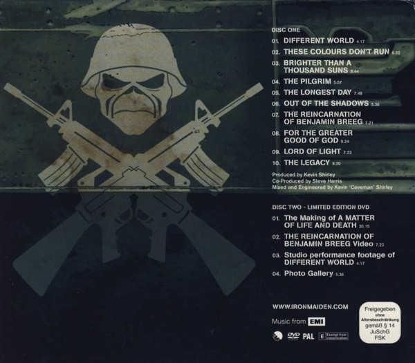 Iron Maiden - A Matter Of Life And Death | EMI (0946 372324 2 2) - 2