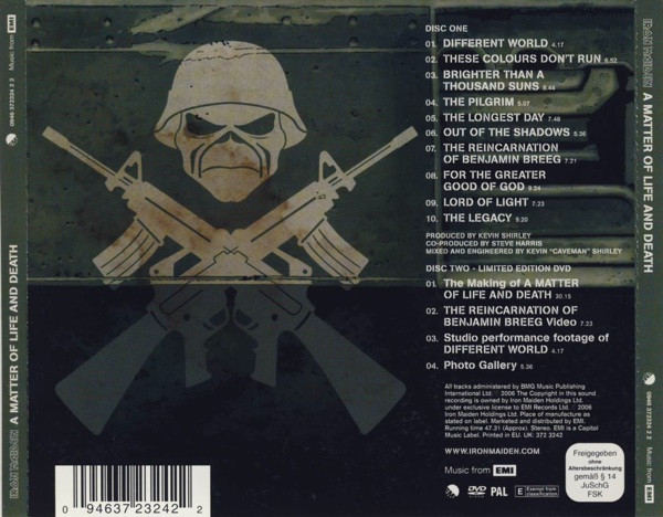 Iron Maiden - A Matter Of Life And Death | EMI (0946 372324 2 2) - 4