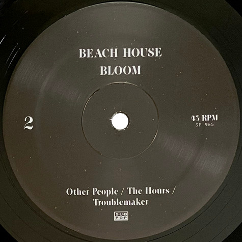 Beach House - Bloom | Sub Pop (SP 965) - 4 Beach House - Bloom | Sub Pop (SP 965) - 4