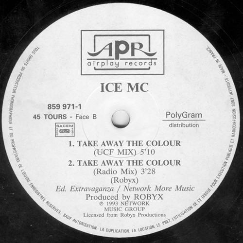 ICE MC - Take Away The Colour | Airplay Records (859 971-1) - 4 ICE MC - Take Away The Colour | Airplay Records (859 971-1) - 4