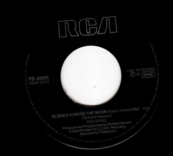Rah Band - Clouds Across The Moon | RCA (PB 40025) - 4