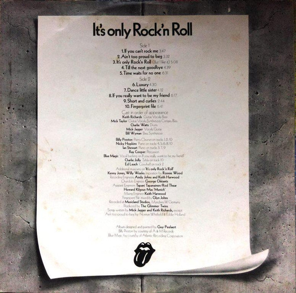 The Rolling Stones - It's Only Rock 'N Roll | Rolling Stones Records (COC 79101) - 4 The Rolling Stones - It's Only Rock 'N Roll | Rolling Stones Records (COC 79101) - 4