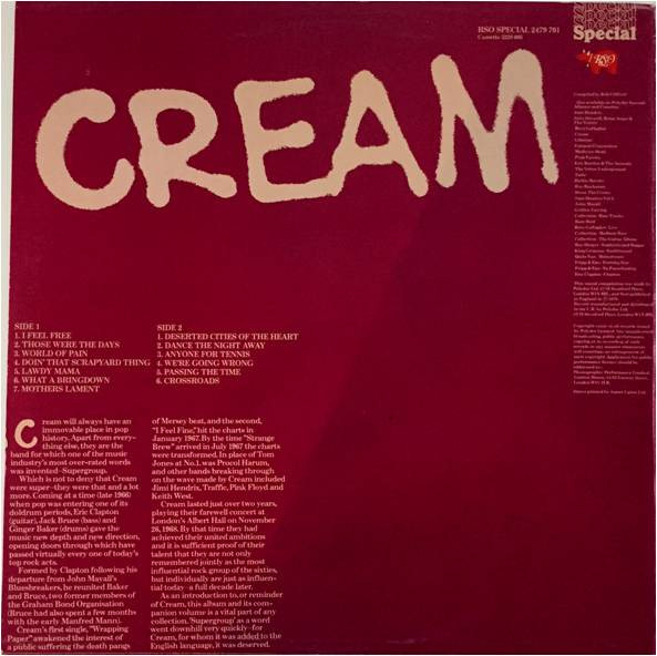 Cream - Cream Vol 2 | RSO (2479 701) - 2 Cream - Cream Vol 2 | RSO (2479 701) - 2
