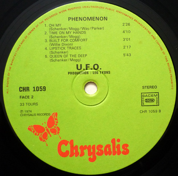 UFO - Phenomenon | Chrysalis (CHR 1059) - 4