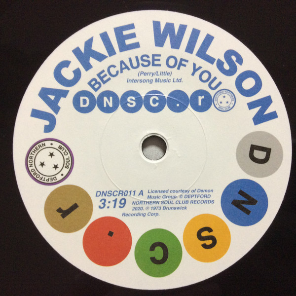 Jackie Wilson / Doris & Kelley - Because Of You / You Don’t Have To Worry | Deptford Northern Soul Club Records (DNSCR011) - main Jackie Wilson / Doris & Kelley - Because Of You / You Don’t Have To Worry | Deptford Northern Soul Club Records (DNSCR011) - main