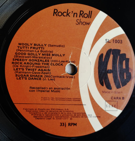 Various - K-Tel Rock 'N' Roll Show | K-Tel (SL 1003) - 4