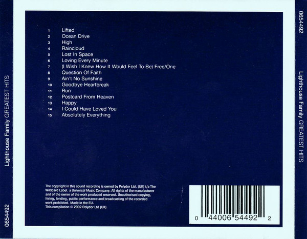 Lighthouse Family - Greatest Hits | Polydor (0654492) - 3