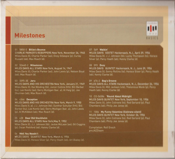 Miles Davis - Milestones | Edel Records (0181402ERE) - 4