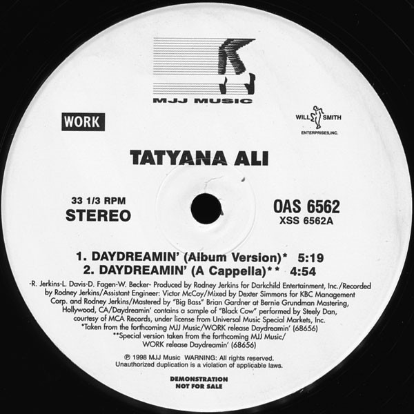 Tatyana Ali - Daydreamin' | MJJ Music (OAS 6562) - main