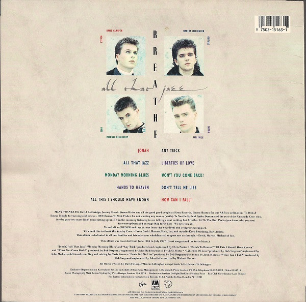 Breathe - All That Jazz | A&M Records (SP-5163) - 2