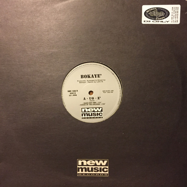Bokaye' - A - Uo' - E | New Music International (NMX 1250 R) - main Bokaye' - A - Uo' - E | New Music International (NMX 1250 R) - main