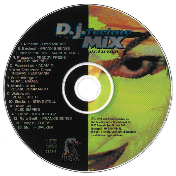 Frankie Bones - D.J. Techno Mix Vol. 1 | Beast (5308-2) - 3