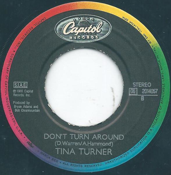 Tina Turner - Typical Male | Capitol Records (06 2014057) - 3