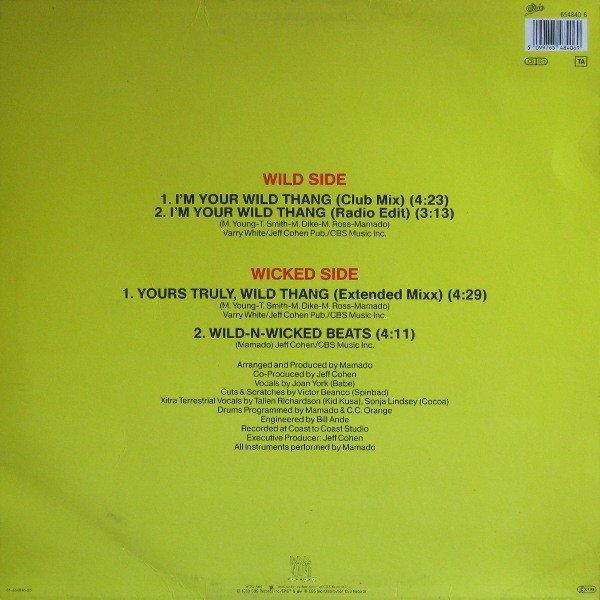 Mamado & She - I'm Your Wild Thang | Epic (654840 6) - 2 Mamado & She - I'm Your Wild Thang | Epic (654840 6) - 2