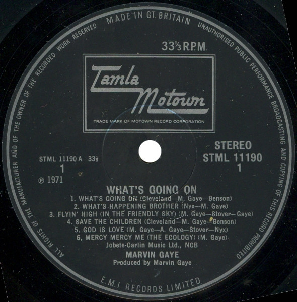 Marvin Gaye - What's Going On | Tamla Motown (STML 11190) - 3