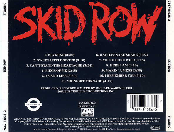 Skid Row - Skid Row | Atlantic (7567-81936-2) - 2