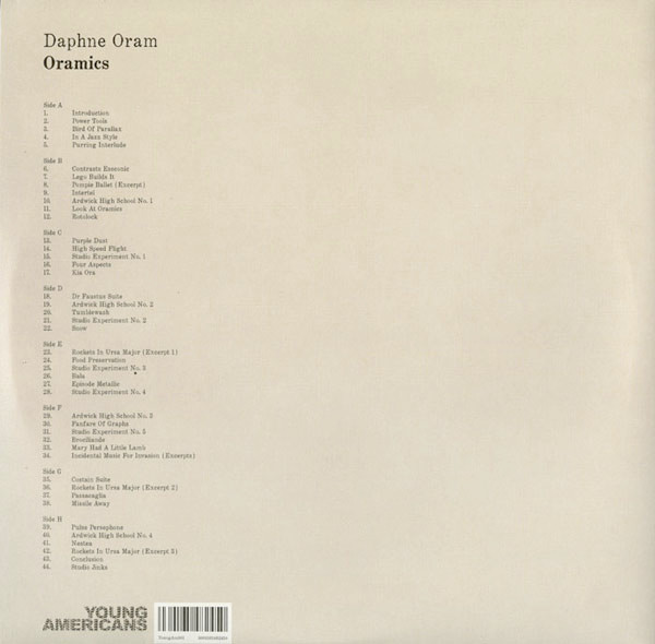 Daphne Oram - Oramics | Young Americans (YoungAm001) - 2 Daphne Oram - Oramics | Young Americans (YoungAm001) - 2