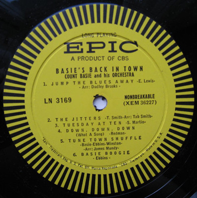 Count Basie Orchestra - Basie's Back In Town | Epic (LN 3169) - 4 Count Basie Orchestra - Basie's Back In Town | Epic (LN 3169) - 4
