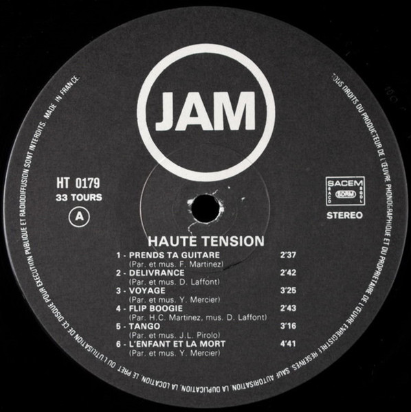 Haute Tension - Haute Tension | Disques JAM (HT 0179) - 3 Haute Tension - Haute Tension | Disques JAM (HT 0179) - 3
