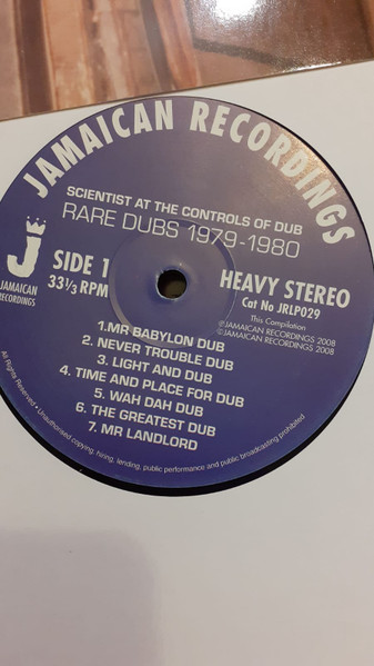 Scientist - Scientist At The Controls Of Dub: Rare Dubs 1979-1980 | Jamaican Recordings (JRLP029) - 3 Scientist - Scientist At The Controls Of Dub: Rare Dubs 1979-1980 | Jamaican Recordings (JRLP029) - 3