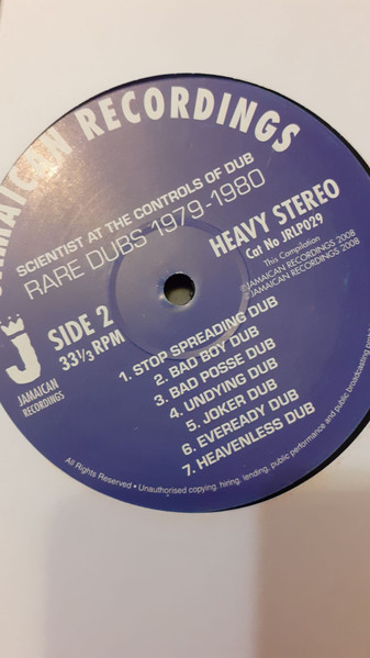 Scientist - Scientist At The Controls Of Dub: Rare Dubs 1979-1980 | Jamaican Recordings (JRLP029) - 4 Scientist - Scientist At The Controls Of Dub: Rare Dubs 1979-1980 | Jamaican Recordings (JRLP029) - 4