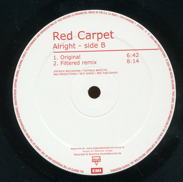 Red Carpet - Alright | Antler-Subway (7243 5 53905 6 1) - 4