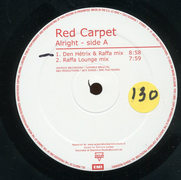 Red Carpet - Alright | Antler-Subway (7243 5 53905 6 1) - 3