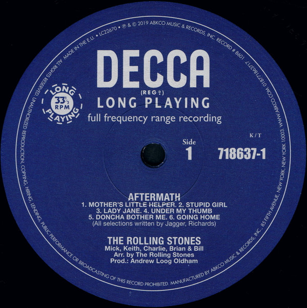 The Rolling Stones - Aftermath | ABKCO (718 637-1) - 2 The Rolling Stones - Aftermath | ABKCO (718 637-1) - 2
