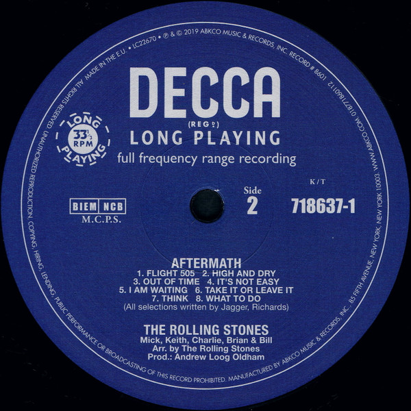 The Rolling Stones - Aftermath | ABKCO (718 637-1) - 3 The Rolling Stones - Aftermath | ABKCO (718 637-1) - 3