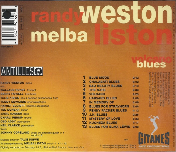Randy Weston , Melba Liston - Volcano Blues | Antilles (314 519 269-2) - 2
