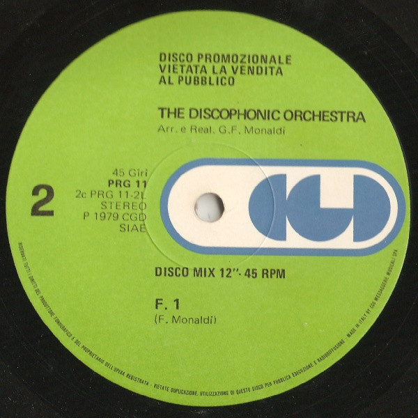 The Discophonic Orchestra - An American "Disco" In Paris | CGD (PRG 11) - 2