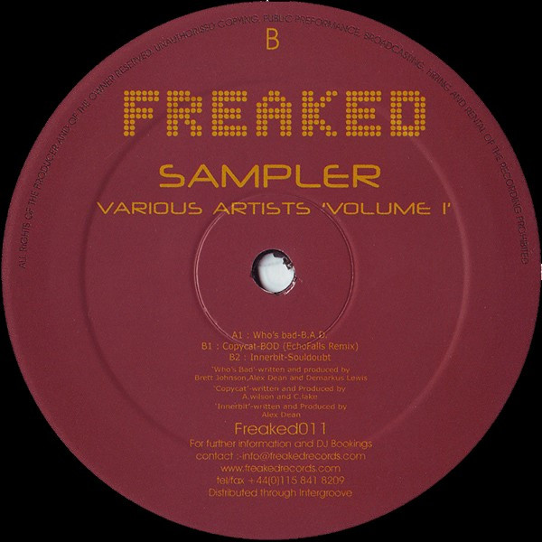 Various - Freaked Sampler Volume I | Freaked Records (Freaked011) - 2 Various - Freaked Sampler Volume I | Freaked Records (Freaked011) - 2