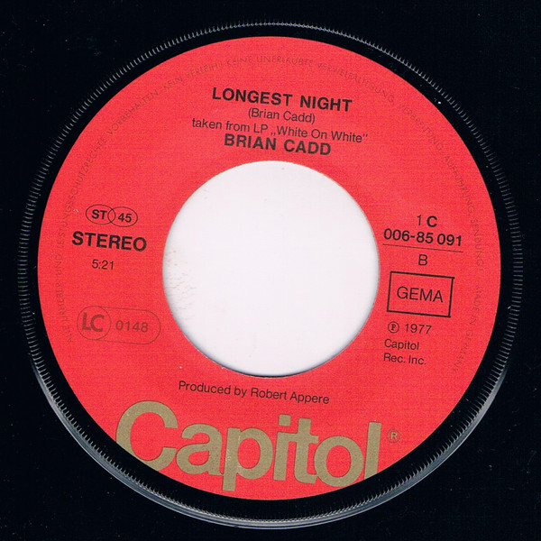 Brian Cadd - White On White El Dorado | Capitol Records (1C 006-85091) - 4