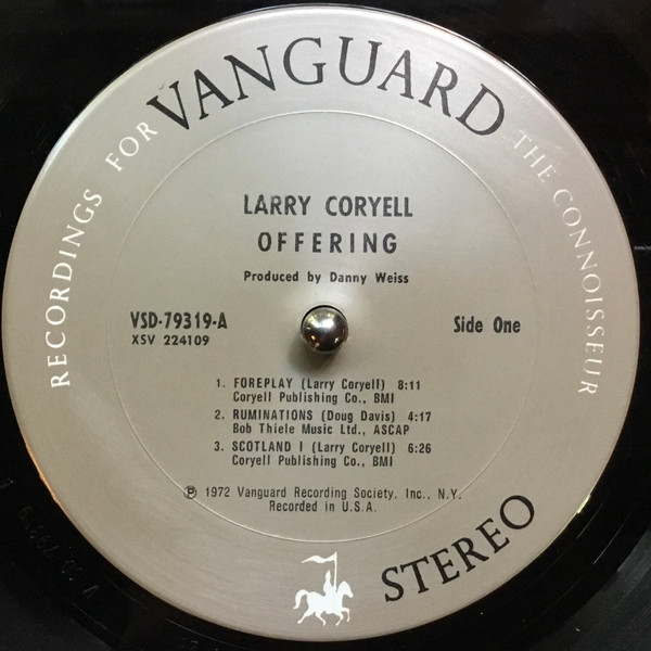 Larry Coryell - Offering [Vinyl] | Vanguard (VSD-79319) - 3