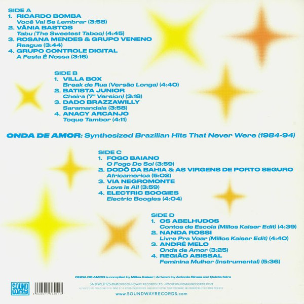 Various - Onda De Amor (Synthesized Brazilian Hits That Never Were 1984-94) | Soundway (SNDWLP125) - 2