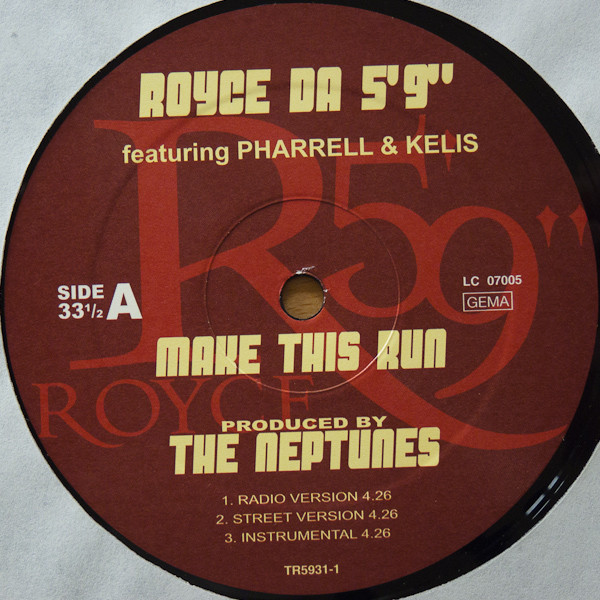 Royce Da 5'9" - Make This Run / War | Trouble Records (TR5931-1)