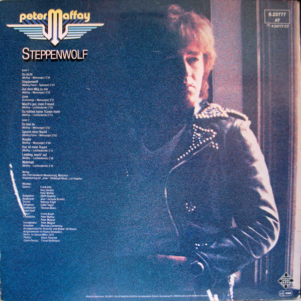 Peter Maffay - Steppenwolf | Telefunken (6.23777 AT) - 2