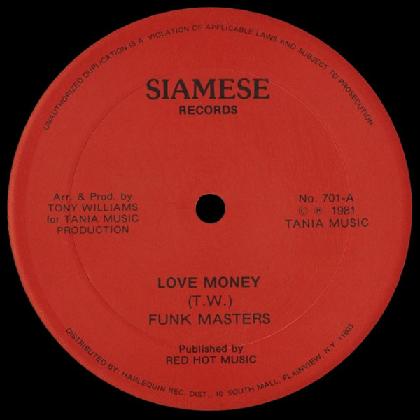 Funk Masters / Bo Kool - Love Money / (Money) No Love | Siamese Records (701)