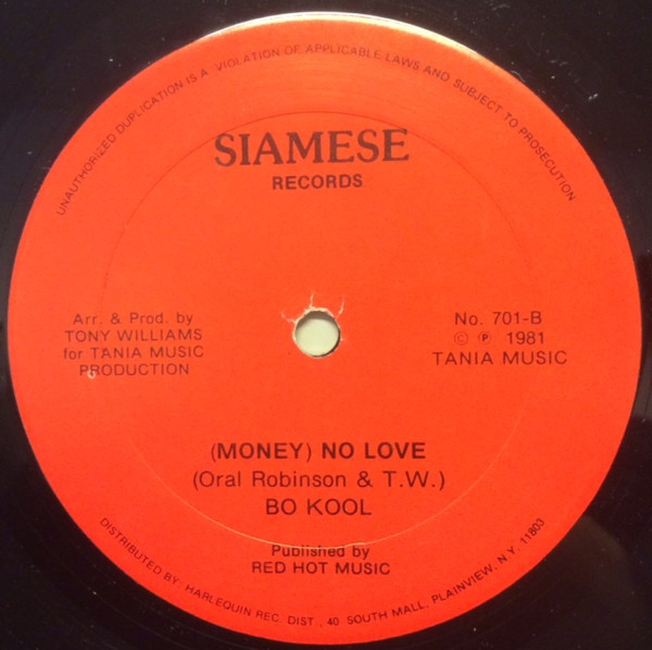 Funk Masters / Bo Kool - Love Money / (Money) No Love | Siamese Records (701) - 2 Funk Masters / Bo Kool - Love Money / (Money) No Love | Siamese Records (701) - 2